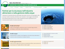 Tablet Screenshot of bioricerche.com